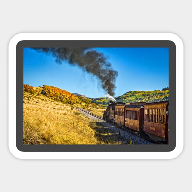 Cumbres and Toltec Narrow Gauge Railroad Sticker by Gestalt Imagery